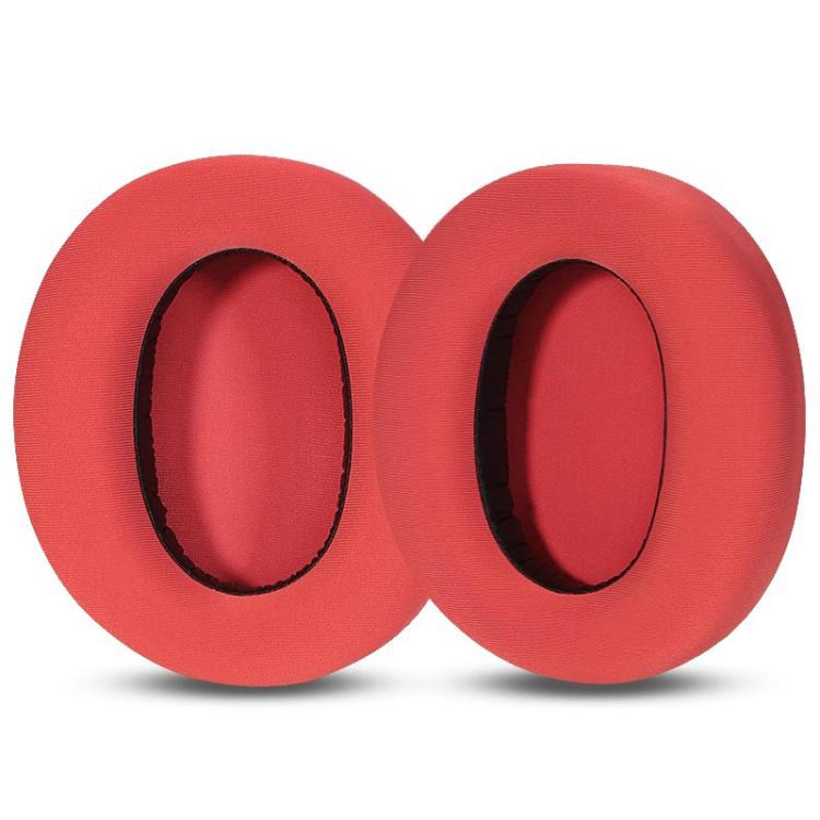 2pcs Ice Silk Cloth Replacement Earpads For EDIFIER W820NB / Free Pro / K820NC(Red) - Earmuff & Pad by buy2fix | Online Shopping UK | buy2fix