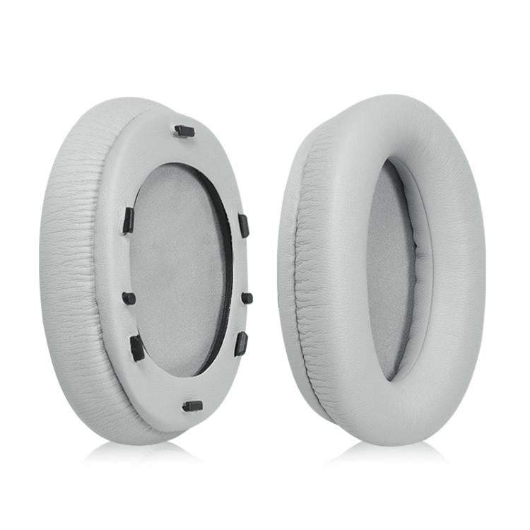 2pcs Protein Leather Snap-on Replacement Earpads For EDIFIER W800BT PLUS(Grey) - Earmuff & Pad by buy2fix | Online Shopping UK | buy2fix