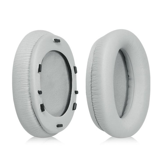 2pcs Protein Leather Snap-on Replacement Earpads For EDIFIER W800BT PLUS(Grey) - Earmuff & Pad by buy2fix | Online Shopping UK | buy2fix