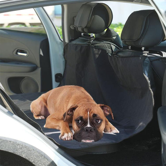 Pet Car Back Seat Cover Oxford Cloth Waterproof Cushion(棕色) - Seat Accessories by buy2fix | Online Shopping UK | buy2fix
