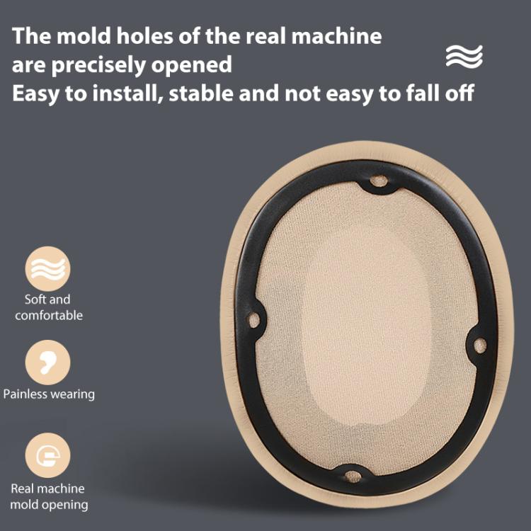 2pcs Lambskin Replacement Earpads For EDIFIER W830BT / W860NB(Black) - Earmuff & Pad by buy2fix | Online Shopping UK | buy2fix