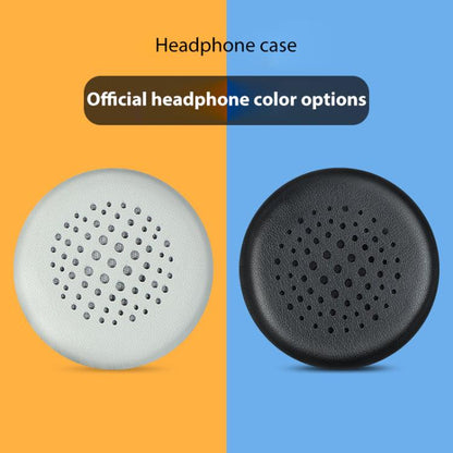 2pcs Protein Leather Replacement Earpads For EDIFIER H690 / W570BT / W670BT / H690P(Black) - Earmuff & Pad by buy2fix | Online Shopping UK | buy2fix