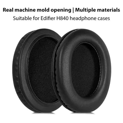 2pcs Protein Leather Replacement Earpads For EDIFIER H840 / H841P / K830 / G3 / K5000 / K6500(Black) - Earmuff & Pad by buy2fix | Online Shopping UK | buy2fix