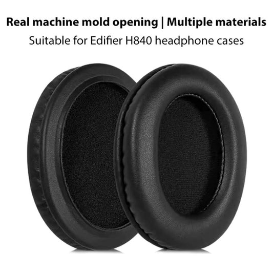 2pcs Protein Leather Replacement Earpads For EDIFIER H840 / H841P / K830 / G3 / K5000 / K6500(Black) - Earmuff & Pad by buy2fix | Online Shopping UK | buy2fix