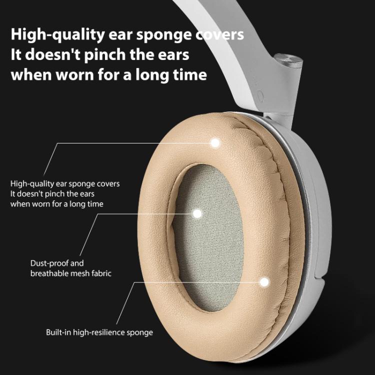 2pcs Protein Leather Replacement Earpads For EDIFIER H840 / H841P / K830 / G3 / K5000 / K6500(Apricot) - Earmuff & Pad by buy2fix | Online Shopping UK | buy2fix