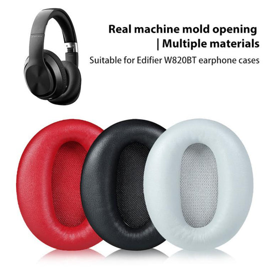 2pcs Lambskin Replacement Earpads For EDIFIER W820BT(Black) - Earmuff & Pad by buy2fix | Online Shopping UK | buy2fix