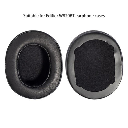 2pcs Lambskin Replacement Earpads For EDIFIER W820BT(Black) - Earmuff & Pad by buy2fix | Online Shopping UK | buy2fix