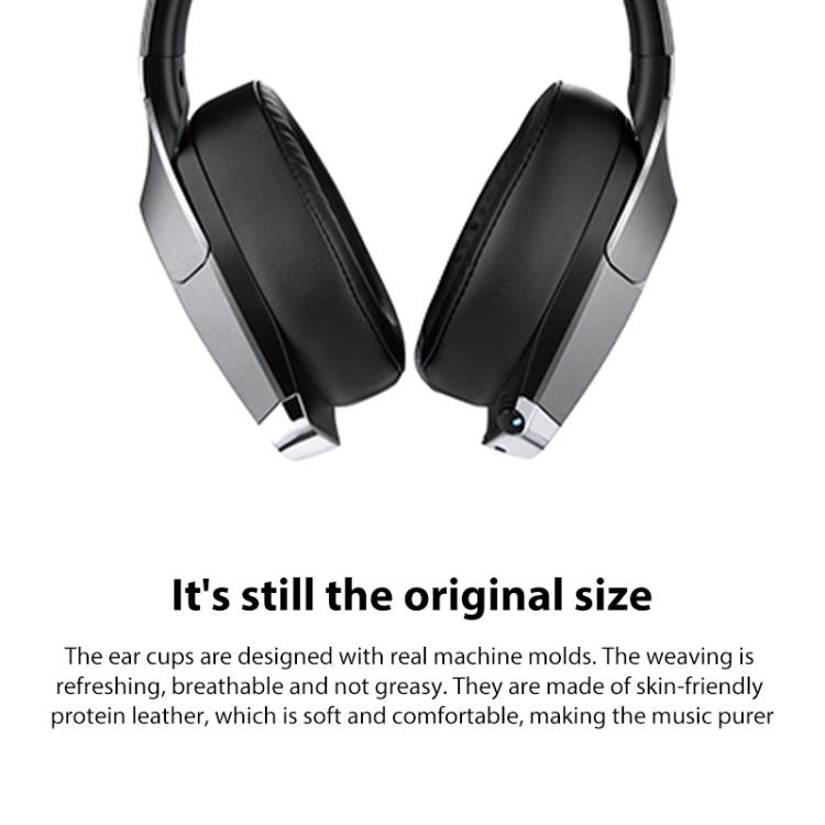 1 Pair Protein Leather Replacement Earpads For EDIFIER HECATE GX(Black) - Earmuff & Pad by buy2fix | Online Shopping UK | buy2fix