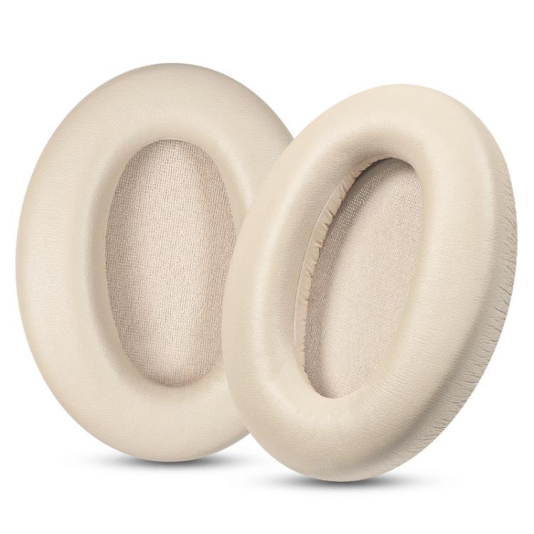 2pcs Protein Leather Replacement Earpads For EDIFIER MT6 Pro(Champagne) - Earmuff & Pad by buy2fix | Online Shopping UK | buy2fix