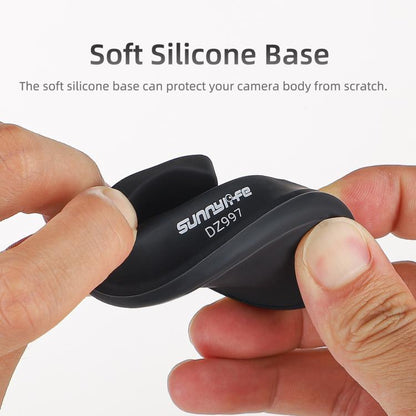 For Insta360 X5 / X4 Sunnylife Silicone Stand Base Car Base(Black) - Len Accessories by buy2fix | Online Shopping UK | buy2fix