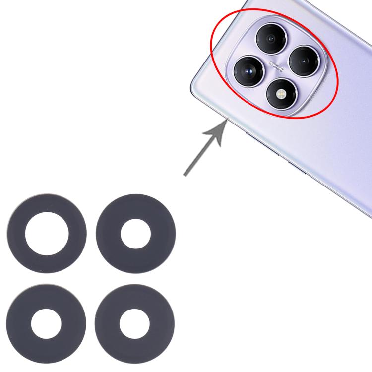 For Xiaomi Redmi Note 14 Pro 4G 10set OEM Back Camera Lens - Camera by buy2fix | Online Shopping UK | buy2fix