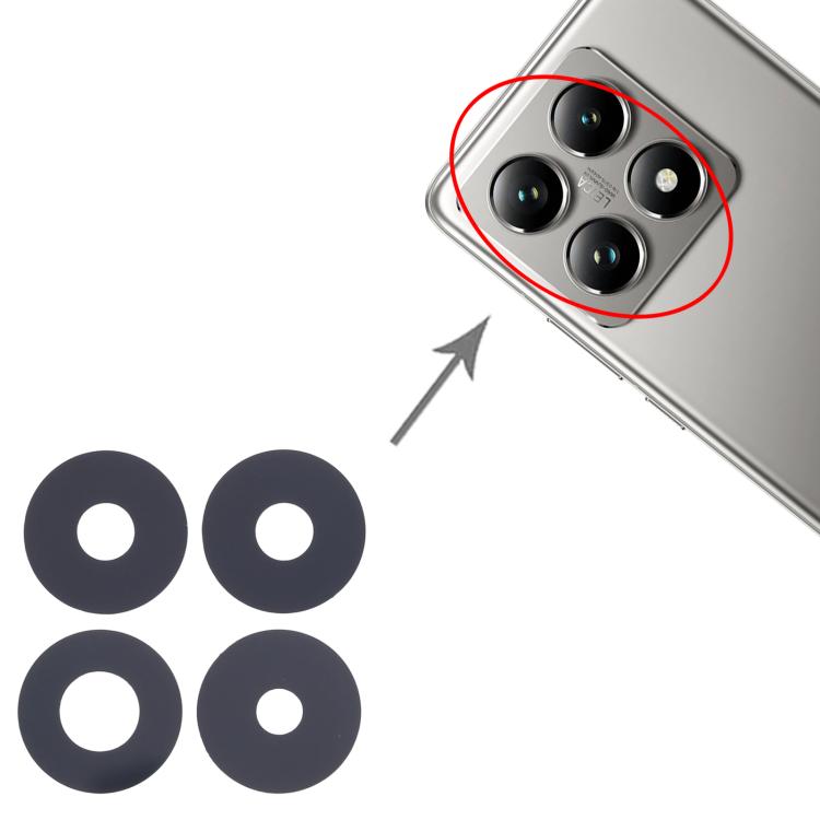 For Xiaomi 14T 5G 10set OEM Back Camera Lens - Camera by buy2fix | Online Shopping UK | buy2fix
