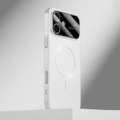 For iPhone 16 Kalebol Large Window MagSafe Frosted PC Phone Case(White) - More iPhone Cases by Kalebol | Online Shopping UK | buy2fix