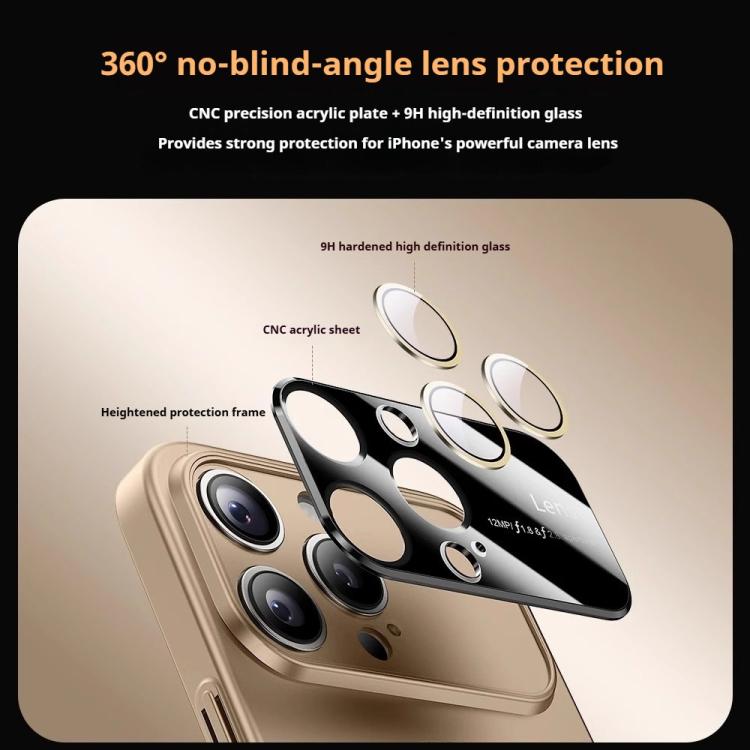 For iPhone 16 Kalebol Large Window MagSafe Frosted PC Phone Case(Titanium Color) - More iPhone Cases by Kalebol | Online Shopping UK | buy2fix