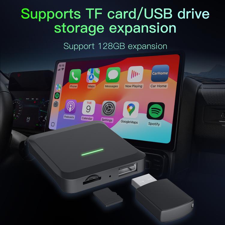 A113 Android 13 Wired CarPlay, Android Auto to Wireless Smart Box(Black) - Bluetooth Adapters by buy2fix | Online Shopping UK | buy2fix