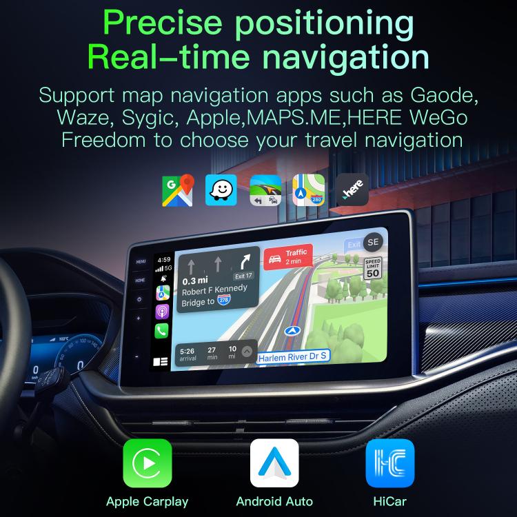 A113 Android 13 Wired CarPlay, Android Auto to Wireless Smart Box(Black) - Bluetooth Adapters by buy2fix | Online Shopping UK | buy2fix