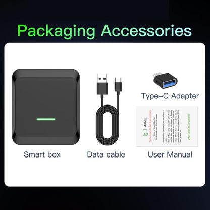 A113 Android 13 Wired CarPlay, Android Auto to Wireless Smart Box(Black) - Bluetooth Adapters by buy2fix | Online Shopping UK | buy2fix