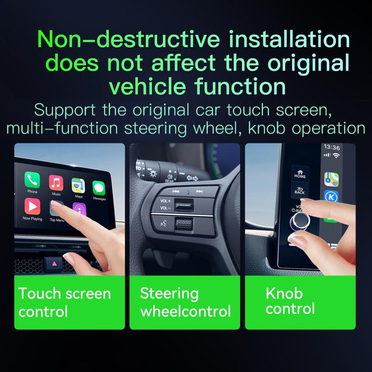 A113 Android 13 Wired CarPlay, Android Auto to Wireless Smart Box(Black) - Bluetooth Adapters by buy2fix | Online Shopping UK | buy2fix