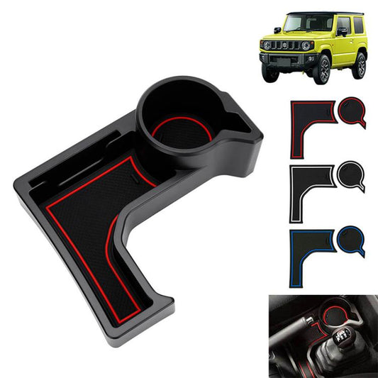 For Suzuki Jimny JB74 / JB64 2019- Car Automatic Transmission AT Central Control Storage Box, with Anti-slip Mats(Black) - Stowing Tidying by buy2fix | Online Shopping UK | buy2fix