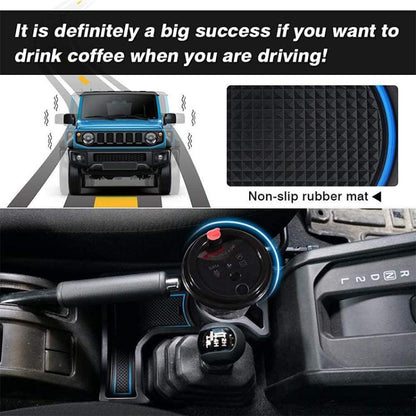 For Suzuki Jimny JB74 / JB64 2019- Car Automatic Transmission AT Central Control Storage Box, with Anti-slip Mats(Black) - Stowing Tidying by buy2fix | Online Shopping UK | buy2fix