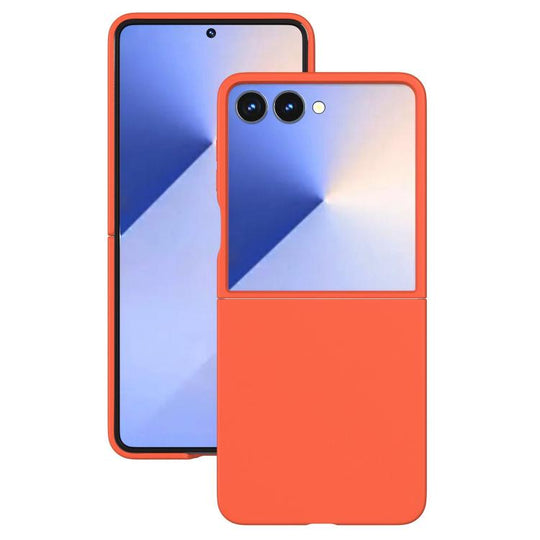 For Samsung Galaxy Z Flip7 Kalebol Paint-sprayed Solid Color PC Phone Case(Orange)