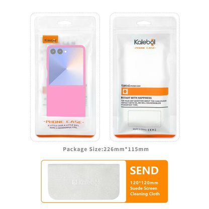 For Samsung Galaxy Z Flip7 Kalebol Paint-sprayed Solid Color PC Phone Case(Black) - Galaxy Z Flip7 5G Cases by Kalebol | Online Shopping UK | buy2fix