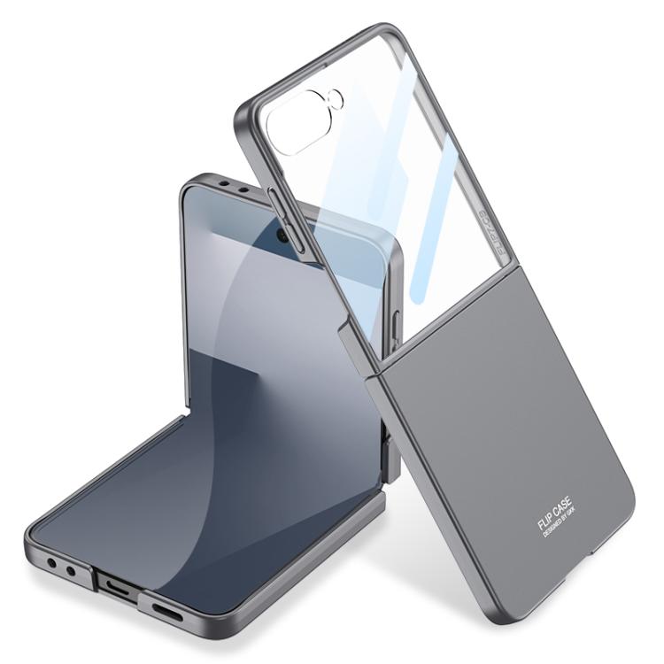 For Samsung Galaxy Z Flip7 5G GKK Integrated Ultra-thin Full Coverage Phone Case(Grey) - Galaxy Z Flip7 5G Cases by GKK | Online Shopping UK | buy2fix