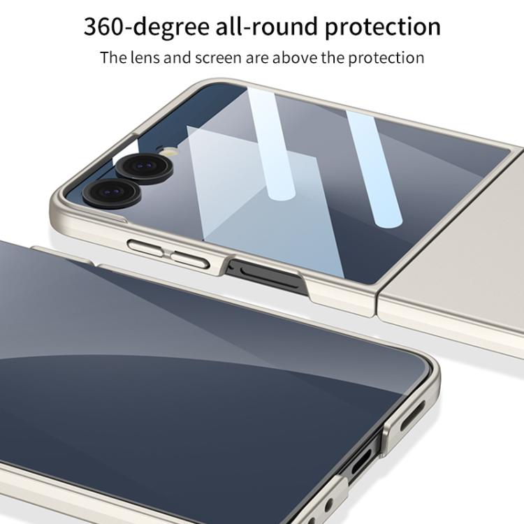 For Samsung Galaxy Z Flip7 5G GKK Integrated Ultra-thin Full Coverage Phone Case(Titanium Grey) - Galaxy Z Flip7 5G Cases by GKK | Online Shopping UK | buy2fix