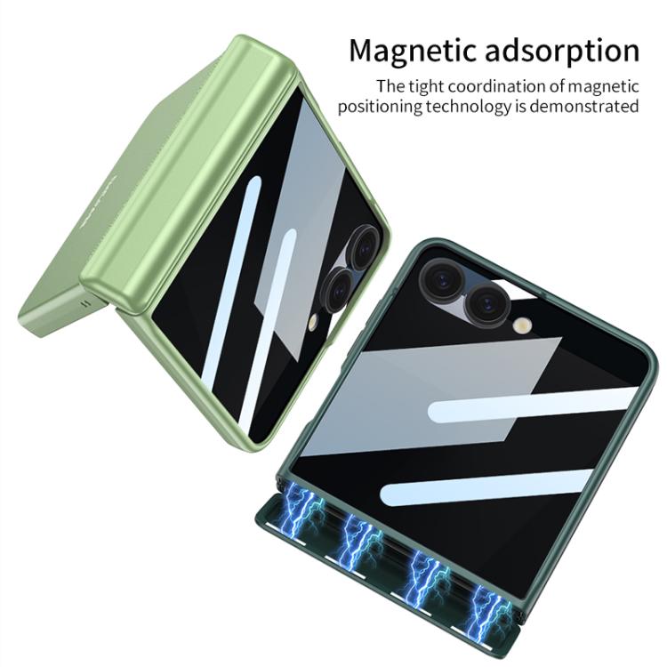 For Samsung Galaxy Z Flip7 5G GKK Integrated Privacy Film Magnetic Full Coverage Flip Phone Case(Dream Purple) - Galaxy Z Flip7 5G Cases by GKK | Online Shopping UK | buy2fix