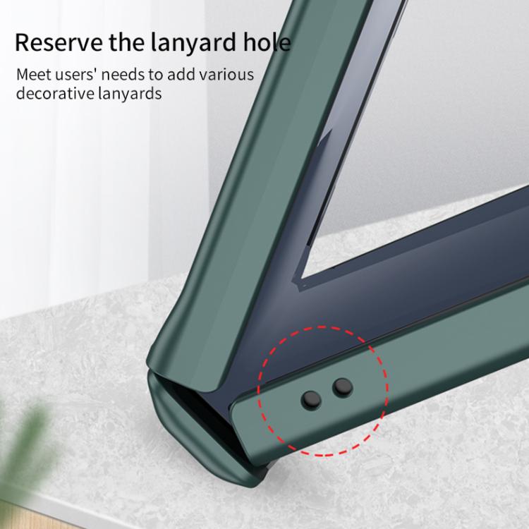For Samsung Galaxy Z Flip7 5G GKK Integrated Privacy Film Magnetic Full Coverage Flip Phone Case(Green) - Galaxy Z Flip7 5G Cases by GKK | Online Shopping UK | buy2fix