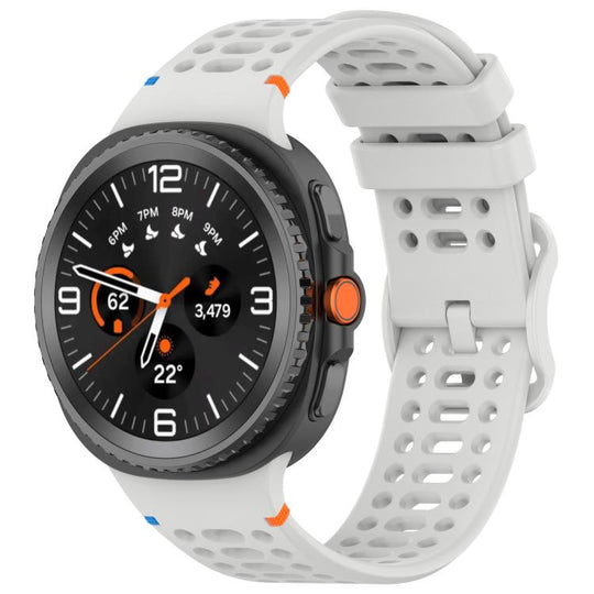 For Galaxy Watch9 / 8 / 8 Classic xDfind Ladder Buckle Silicone Watch Band(Light Grey)
