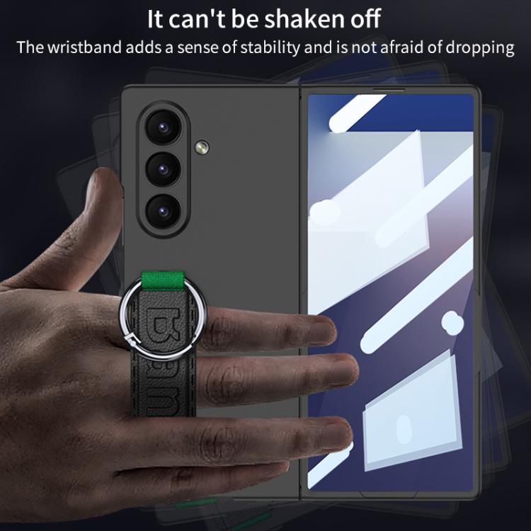 For Samsung Galaxy Z Fold7 5G GKK Integrated Ultra-thin Side Wristband Phone Case, Not Included Pen(Carbon Fiber) - Galaxy Z Fold7 5G Cases by GKK | Online Shopping UK | buy2fix