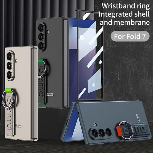 For Samsung Galaxy Z Fold7 5G GKK Integrated Ultra-thin Side Wristband Phone Case, Not Included Pen(Titanium Gray) - Galaxy Z Fold7 5G Cases by GKK | Online Shopping UK | buy2fix