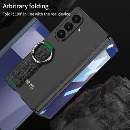 For Samsung Galaxy Z Fold7 5G GKK Integrated Ultra-thin Side Wristband Phone Case, Not Included Pen(Blue) - Galaxy Z Fold7 5G Cases by GKK | Online Shopping UK | buy2fix