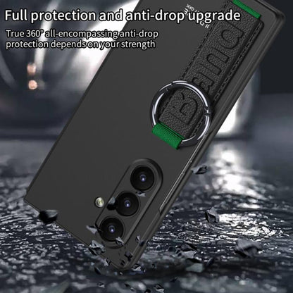 For Samsung Galaxy Z Fold7 5G GKK Integrated Ultra-thin Side Wristband Phone Case, Not Included Pen(Blue) - Galaxy Z Fold7 5G Cases by GKK | Online Shopping UK | buy2fix