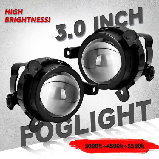 T11 2pcs/Pack 55W 3 inch High Power Dual Lens Fog Light, High Holder for LADA VAZ 2170 / 2171 / 2072 - Fog / Driving Lights by buy2fix | Online Shopping UK | buy2fix