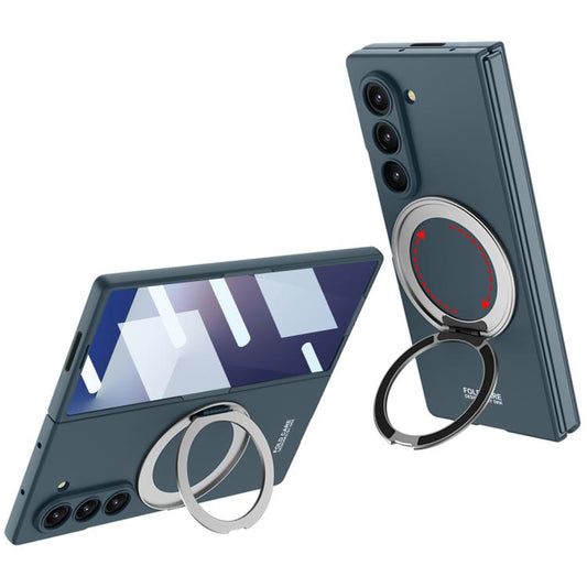 For Samsung Galaxy Z Fold7 5G GKK Integrated Ultra-thin Full Cover Magnetic Phone Case with Rotating Bracket(Green) - Galaxy Z Fold7 5G Cases by GKK | Online Shopping UK | buy2fix
