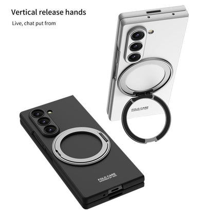 For Samsung Galaxy Z Fold7 5G GKK Integrated Ultra-thin Full Cover Magnetic Phone Case with Rotating Bracket(Grey) - Galaxy Z Fold7 5G Cases by GKK | Online Shopping UK | buy2fix
