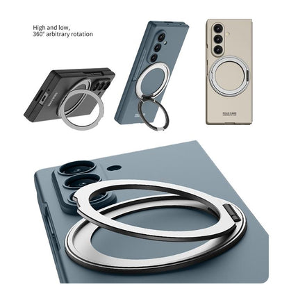 For Samsung Galaxy Z Fold7 5G GKK Integrated Ultra-thin Full Cover Magnetic Phone Case with Rotating Bracket(Silver) - Galaxy Z Fold7 5G Cases by GKK | Online Shopping UK | buy2fix