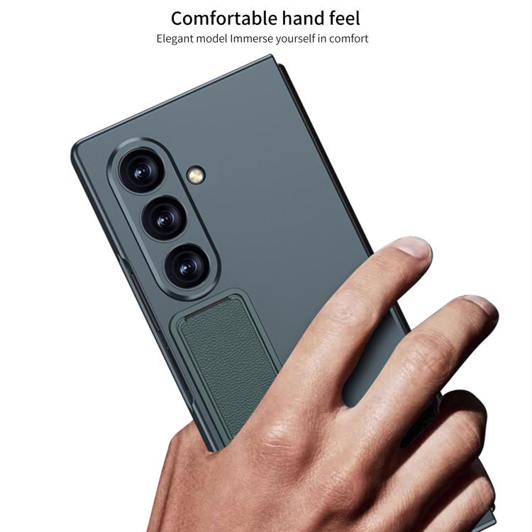 For Samsung Galaxy Z Fold7 5G GKK Integrated Ultra-thin Full Cover Phone Case with Bracket(Titanium Grey) - Galaxy Z Fold7 5G Cases by GKK | Online Shopping UK | buy2fix