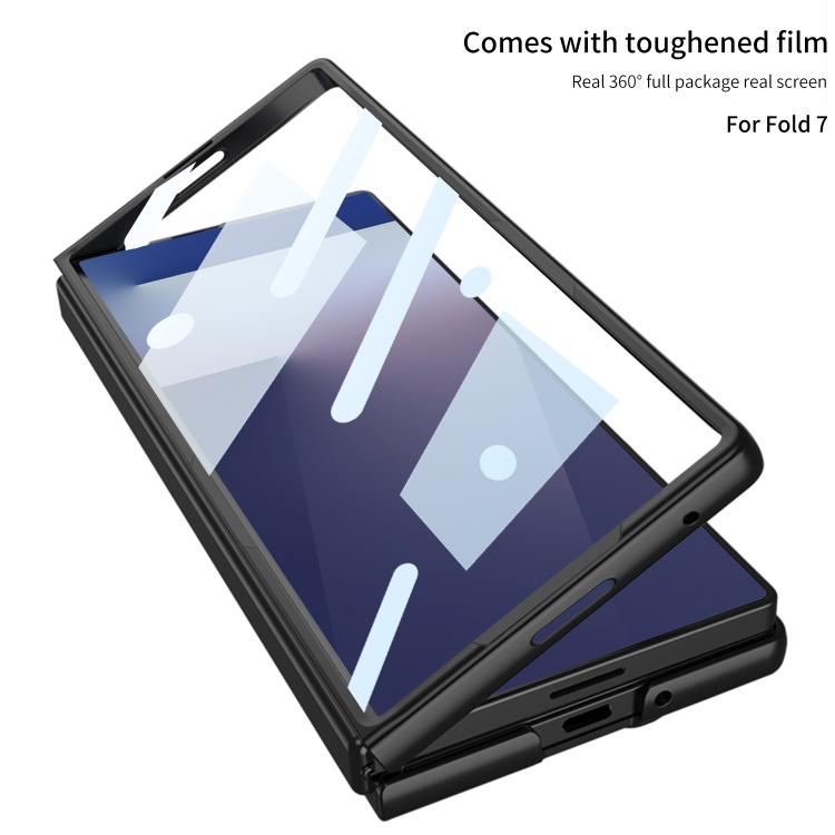 For Samsung Galaxy Z Fold7 5G GKK Integrated Ultra-thin Full Cover Phone Case with Bracket(Titanium Grey) - Galaxy Z Fold7 5G Cases by GKK | Online Shopping UK | buy2fix