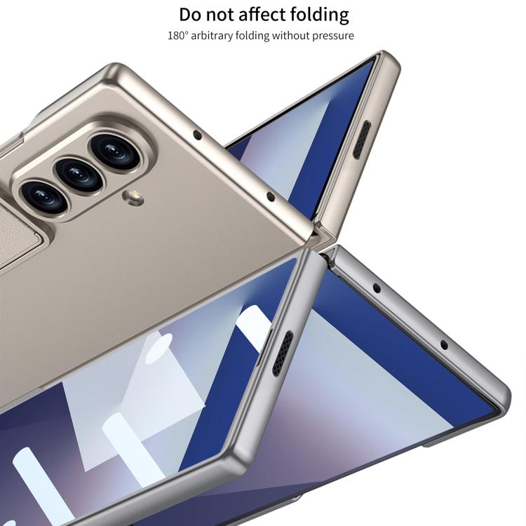 For Samsung Galaxy Z Fold7 5G GKK Integrated Ultra-thin Full Cover Phone Case with Bracket(Titanium Grey) - Galaxy Z Fold7 5G Cases by GKK | Online Shopping UK | buy2fix