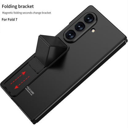 For Samsung Galaxy Z Fold7 5G GKK Integrated Ultra-thin Full Cover Phone Case with Bracket(Green) - Galaxy Z Fold7 5G Cases by GKK | Online Shopping UK | buy2fix