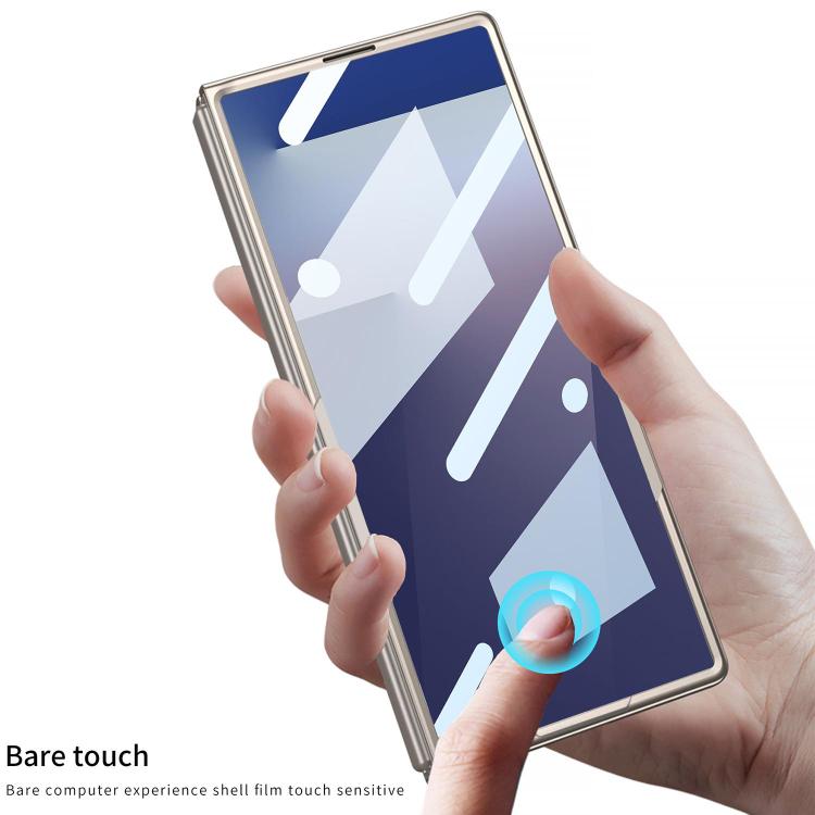 For Samsung Galaxy Z Fold7 5G GKK Integrated Ultra-thin Full Cover Phone Case with Bracket(Grey) - Galaxy Z Fold7 5G Cases by GKK | Online Shopping UK | buy2fix