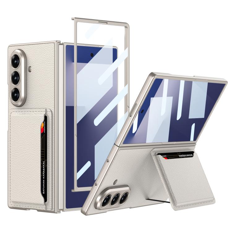 For Samsung Galaxy Z Fold7 5G GKK Integrated Ultra-thin Leather Phone Case with Card Slots(Titanium Grey) - Galaxy Z Fold7 5G Cases by GKK | Online Shopping UK | buy2fix