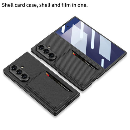 For Samsung Galaxy Z Fold7 5G GKK Integrated Ultra-thin Leather Phone Case with Card Slots(Silver) - Galaxy Z Fold7 5G Cases by GKK | Online Shopping UK | buy2fix