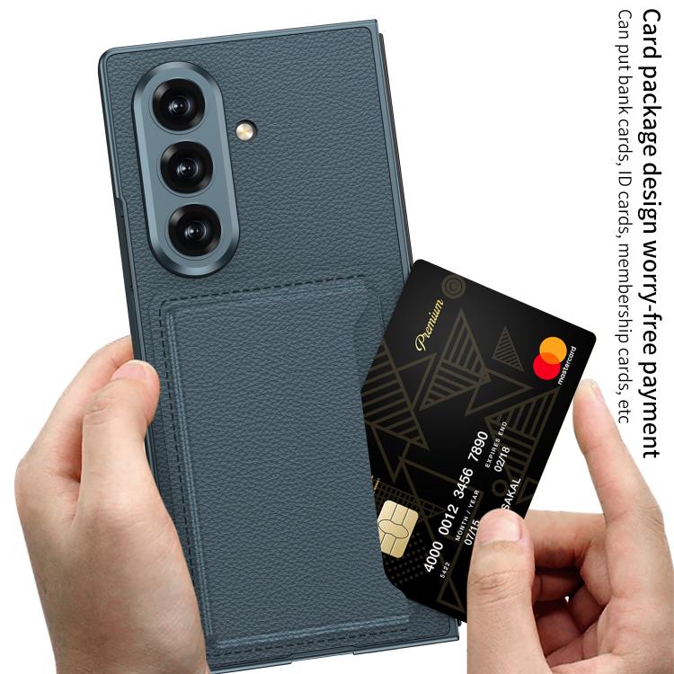 For Samsung Galaxy Z Fold7 5G GKK Integrated Ultra-thin Leather Phone Case with Card Slots(Carbon Fiber) - Galaxy Z Fold7 5G Cases by GKK | Online Shopping UK | buy2fix
