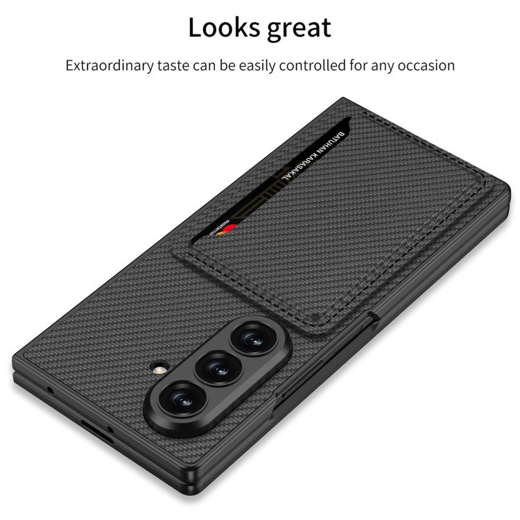For Samsung Galaxy Z Fold7 5G GKK Integrated Ultra-thin Leather Phone Case with Card Slots(Titanium Grey) - Galaxy Z Fold7 5G Cases by GKK | Online Shopping UK | buy2fix