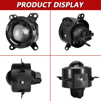 T14 2pcs/Pack 55W 3 inch High Power Dual Lens Fog Light Left and Right Mount Holder Style, For DAF Trucks - Fog / Driving Lights by buy2fix | Online Shopping UK | buy2fix