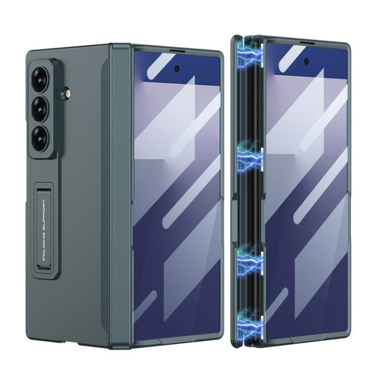 For Samsung Galaxy Z Fold7 5G GKK Integrated HD Film Magnetic Folding Full Cover Phone Case(Green) - Galaxy Z Fold7 5G Cases by GKK | Online Shopping UK | buy2fix